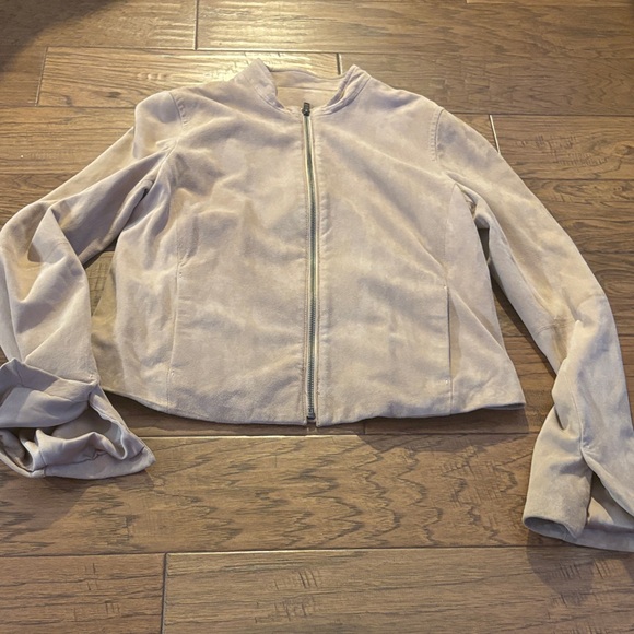 Vince Lambskin Women's Cream/Pink Jacket- absolutely gorgeous! - Picture 1 of 8